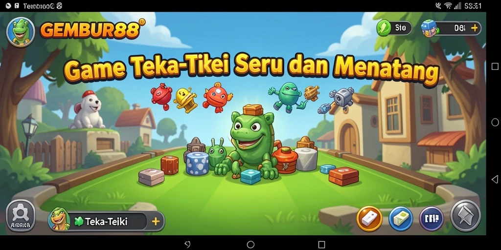 Tampilan antarmuka GEMBUR88 saat bermain teka-teki yang menantang.