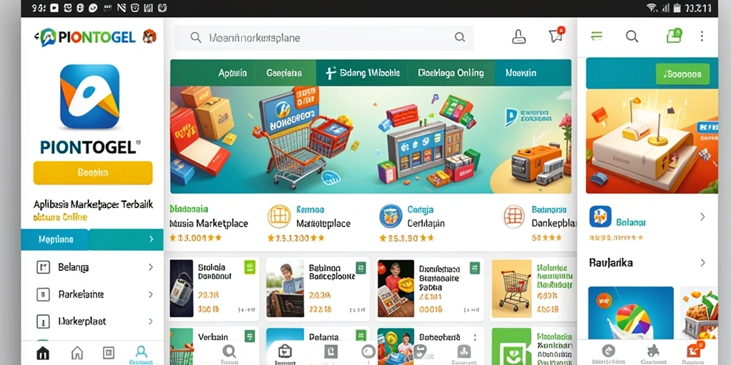 Tampilan antarmuka aplikasi PIONTOGEL yang menarik dan fungsional.