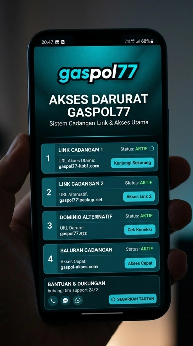 Tampilan link alternatif gaspol77